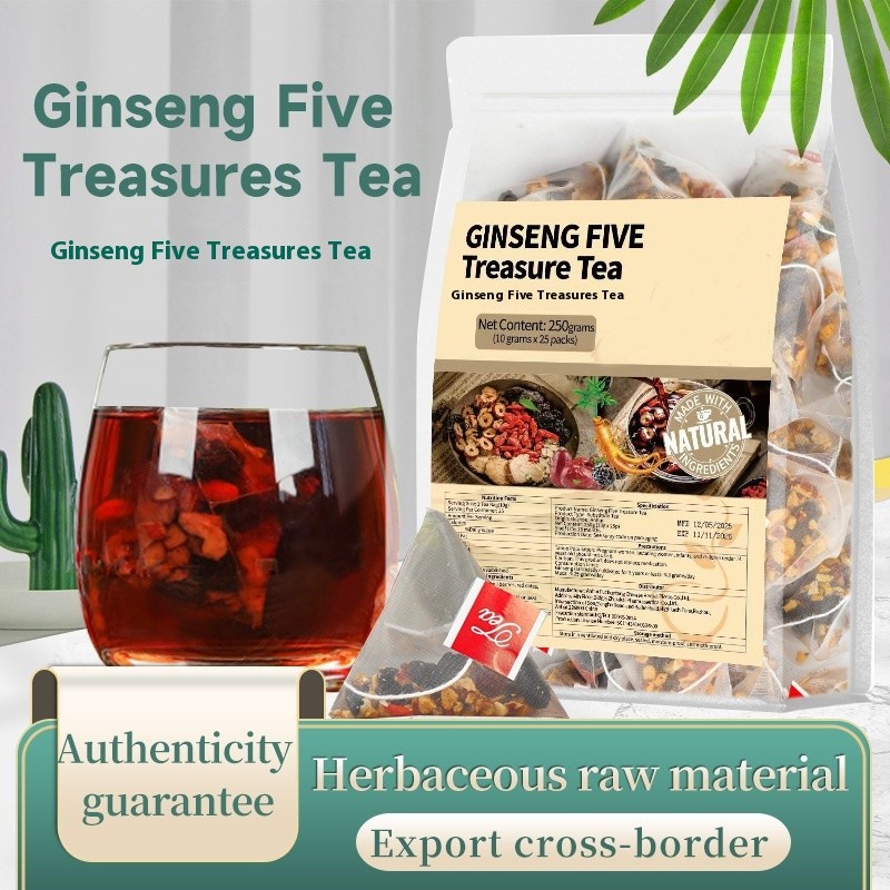 Ginseng Tea Supplier - Five Treasures Detox Blend