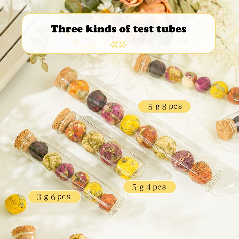 Test Tube Tea Supplier - Blooming Ball Package