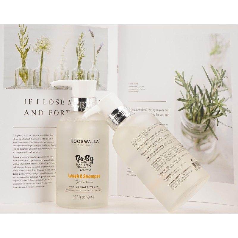 Private Label Organic Baby Shampoo Body Wash Smoothing Moisturizing Cream Formula Natural Argan Oil Kid Care Hair Care Product