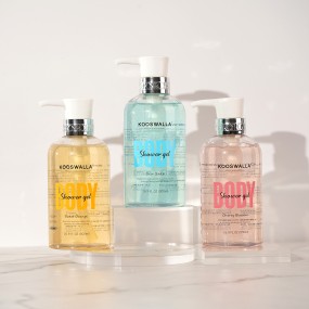 Custom Logo Vitamin C Shower Gel 500ml Skin Lightening Body Wash for Adults Whitening Moisturizing and Refreshing Fragrance"