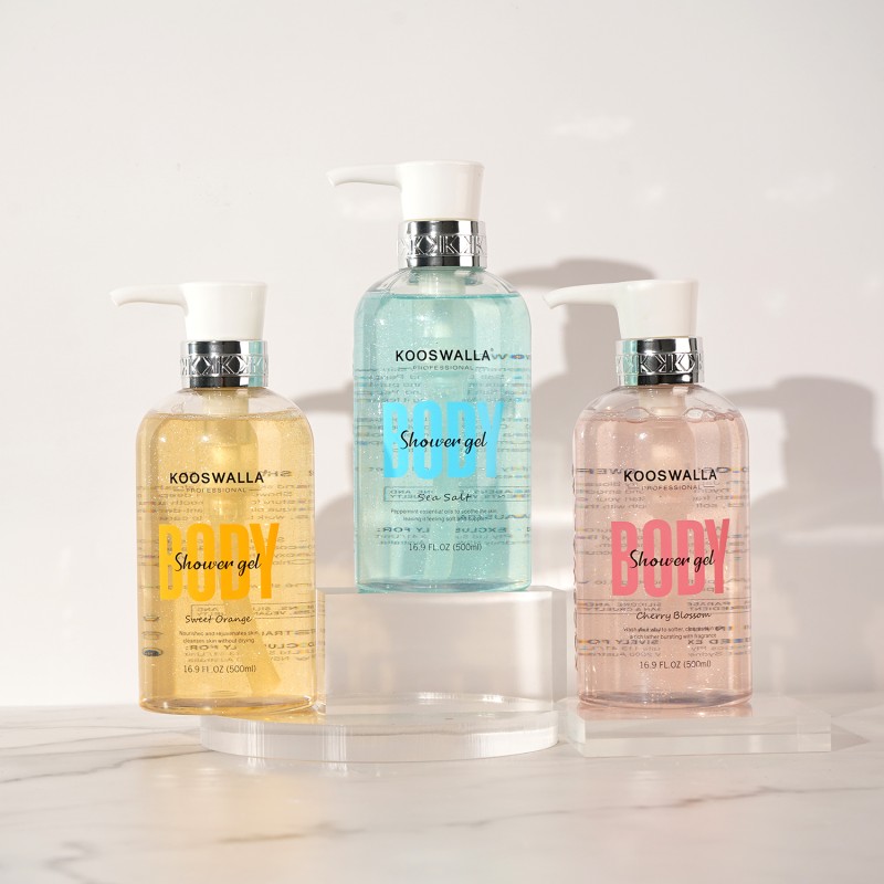 Custom Logo Vitamin C Shower Gel 500ml Skin Lightening Body Wash for Adults Whitening Moisturizing and Refreshing Fragrance"