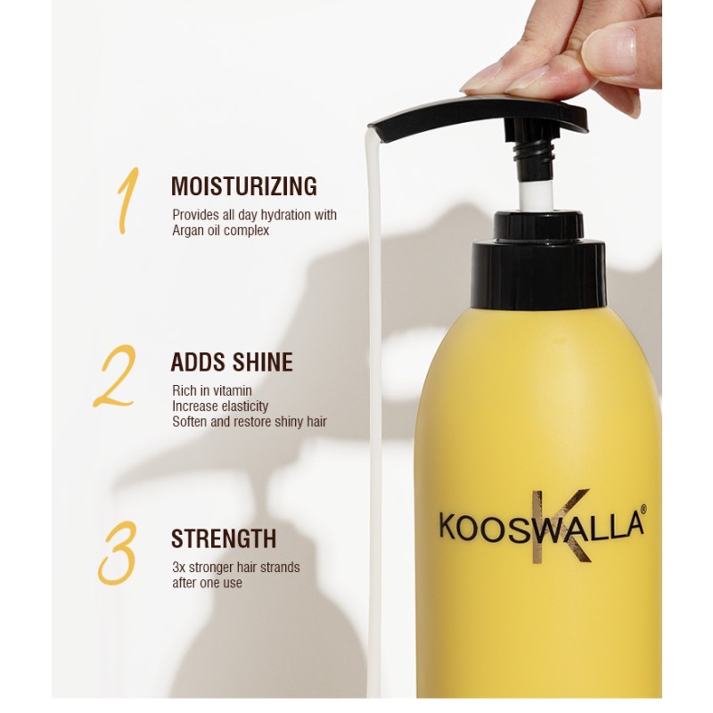 All Hair Types Private Label Natural Moisturizing Organic Argan Oil Shampoo Kooswalla