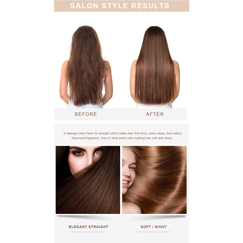 Best Professional Salon Organic Hair Straightener Lotion Strong Hold Permanent Rebonding Cream