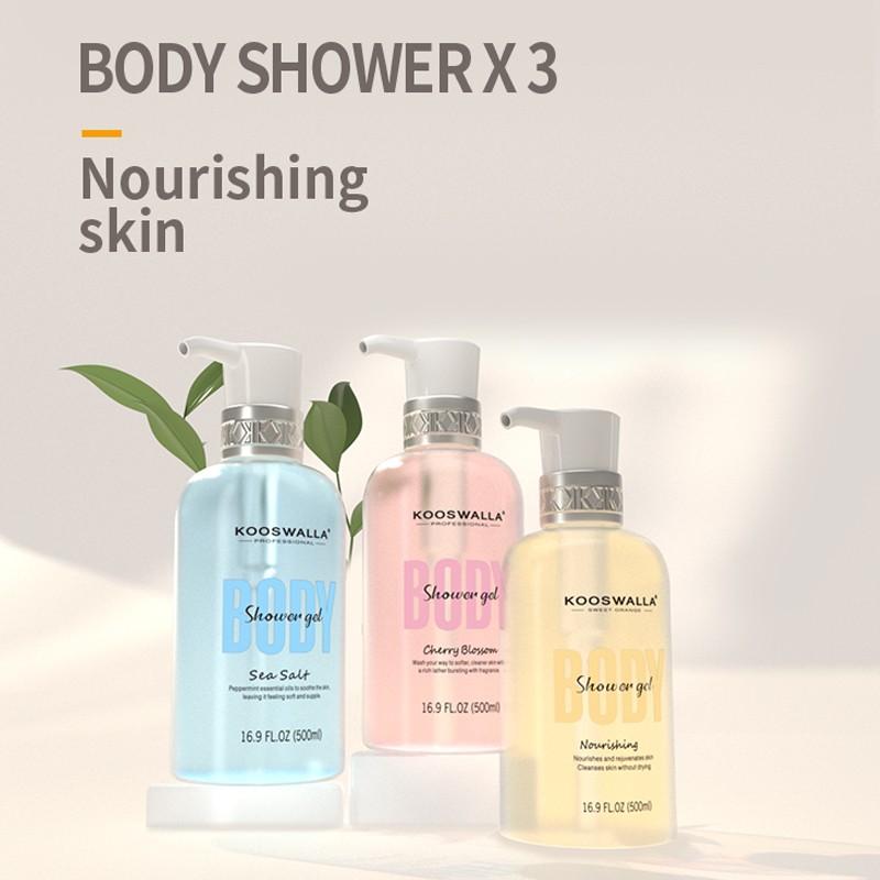 2023 New Design Vegan Orange Shower Gel Whitening Body Wash Healthy Bath Supplies