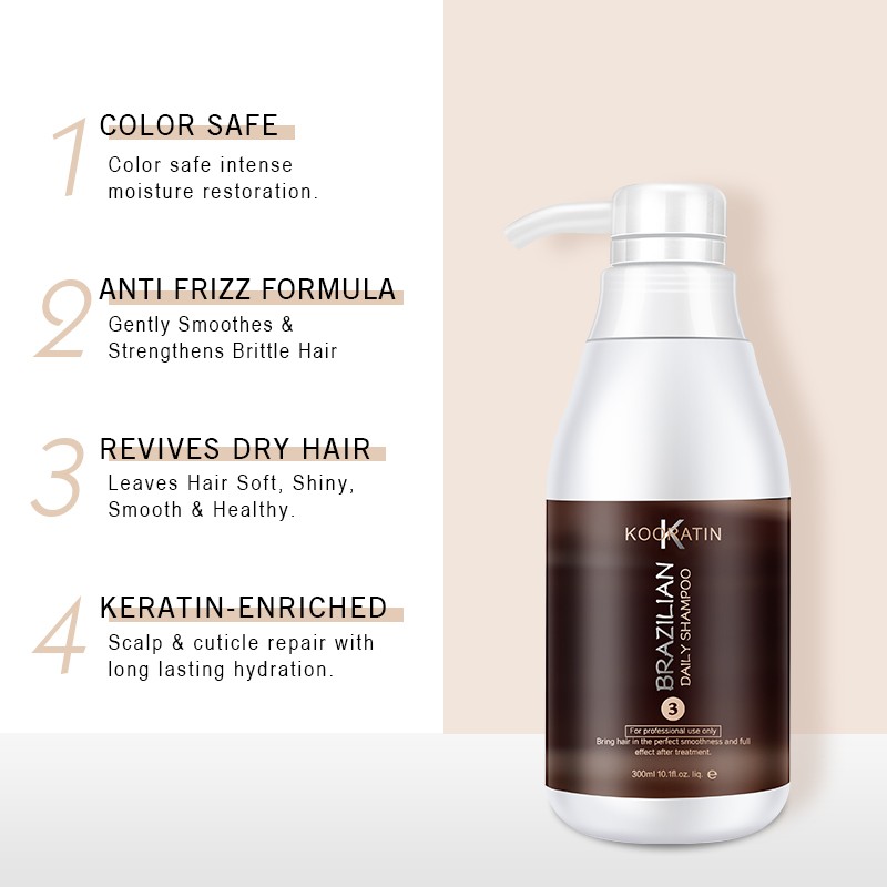 Private Label Brazilian Keratin Straightening Collagen Hair Treatment Keratin Hair Shampoo