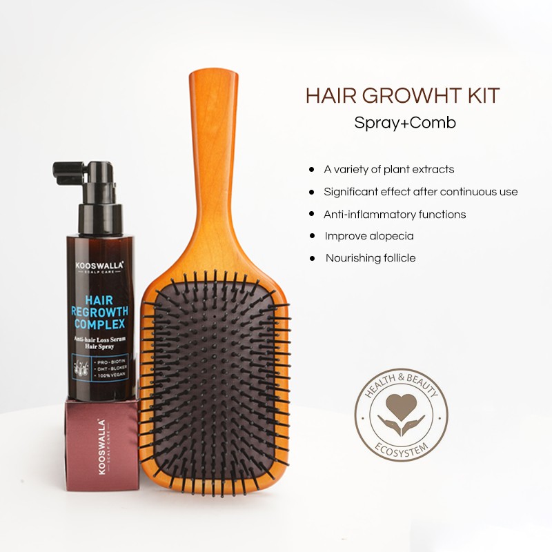 Professional Wooden Hair Massage Brush Comb Custom Logo Detangling Scalp Massager Plastic Handle Fashion Style Home Salon Use