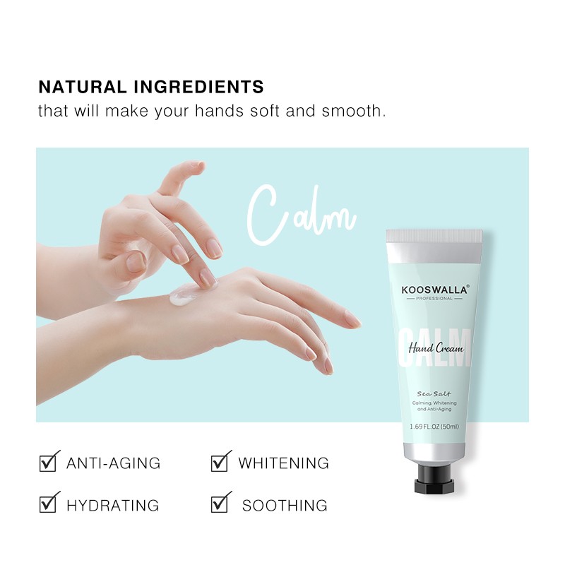 Kooswalla Hot Wholesale Intense Repair Sea Salt Hand Cream Moisturizing and Soothing
