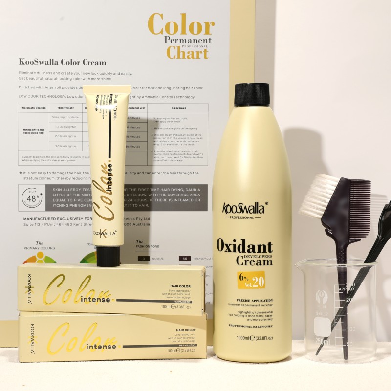 Hot Sale 3% 6% 9% 12% Peroxide Cream Hair Dye Oxidant Smooth Permanent Hair Oxidant Cream for Home and Salon Use