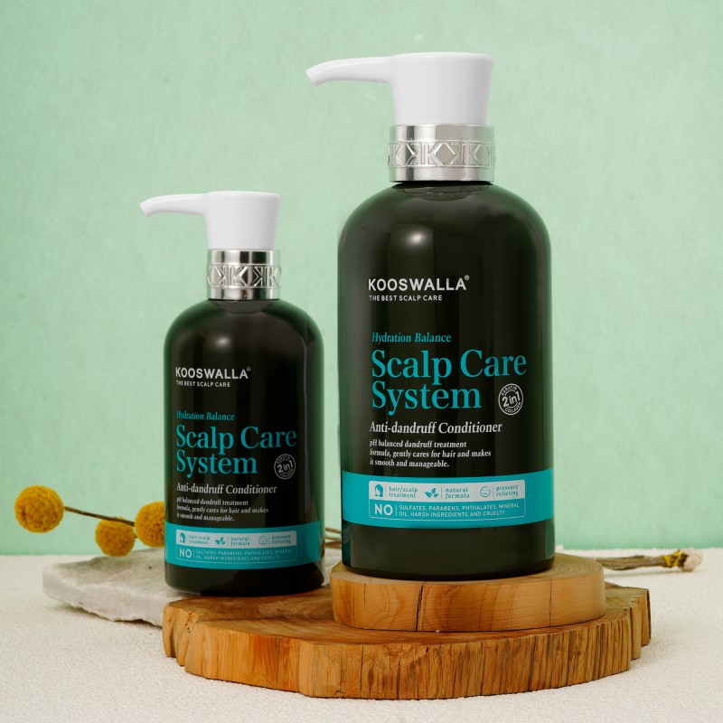 OEM Private Label Hair Products Vegan Anti-Dandruff Conditioner Set Clear Hair Shampoo