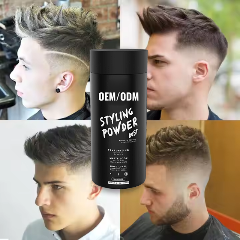 Custom Logo Organic Hair Styling Powder for Men Best Fluffy Powder with Strong Hold