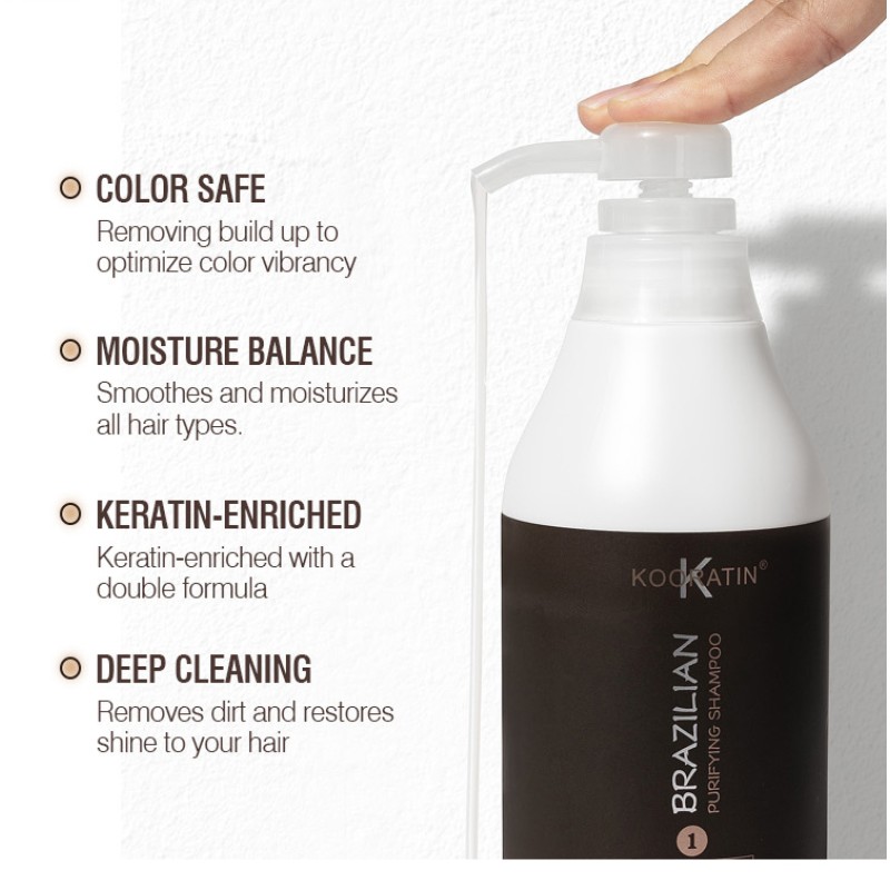 Premium Formula Sulfate Free Remove Residues Deeply Cleaning Scalp Keratin Hair Shampoo for All Hair Types
