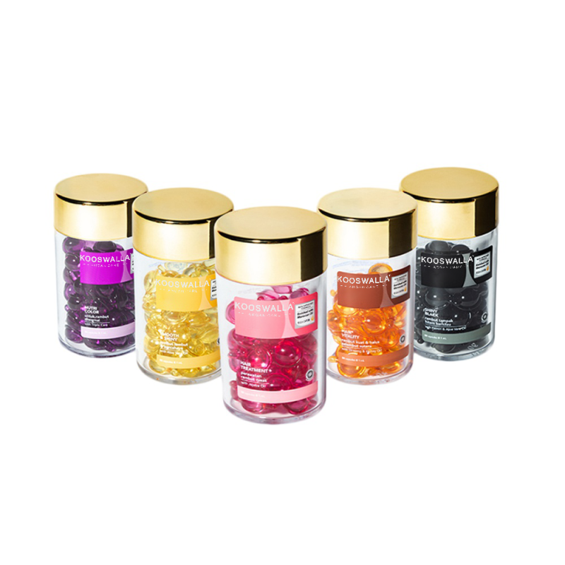 Customized Wholesale Organic Hair Oil Moisturizing and Smoothing Hair Oil Capsules