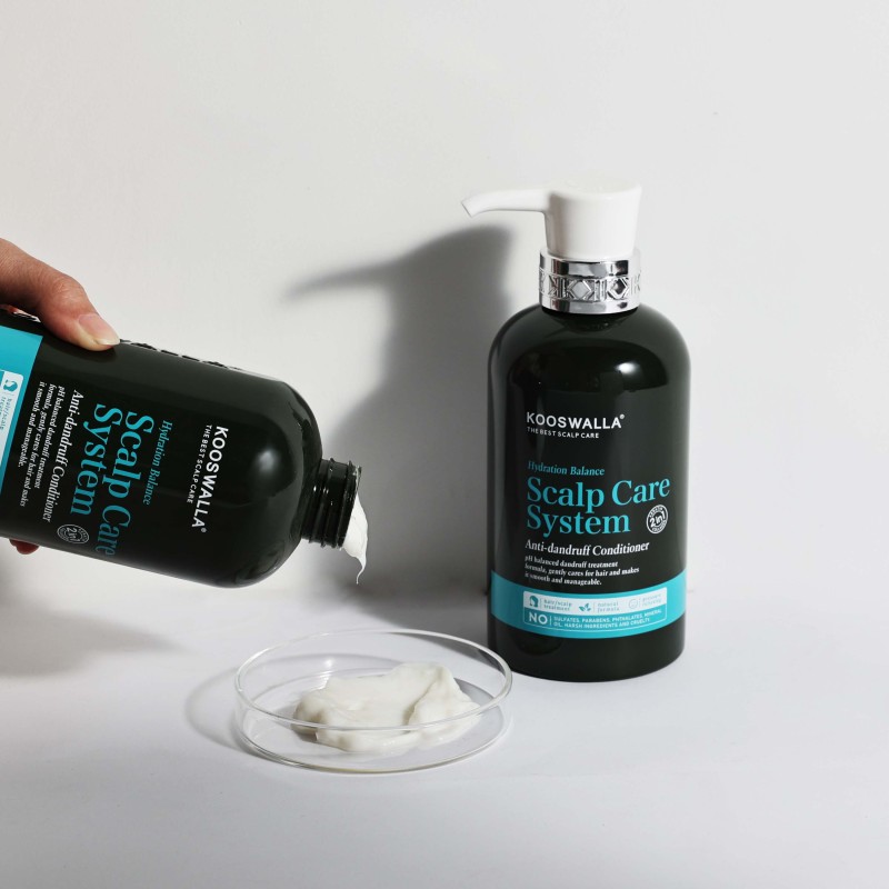 OEM Private Label Hair Products Vegan Anti-Dandruff Conditioner Set Clear Hair Shampoo