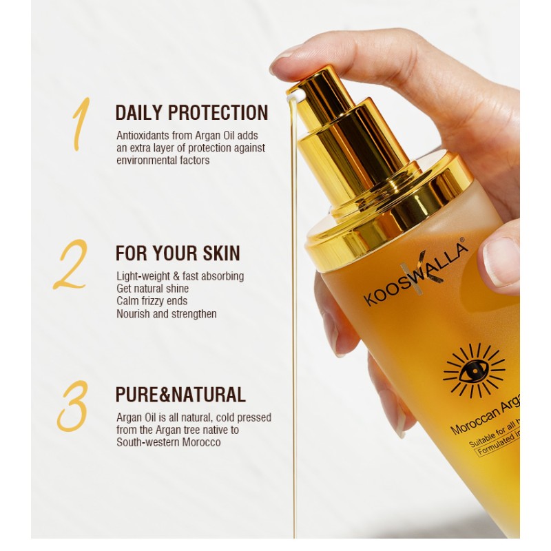 New Trend 100% Organic Moroccan Argan Oil Hair Oil Organic Hair Care Products