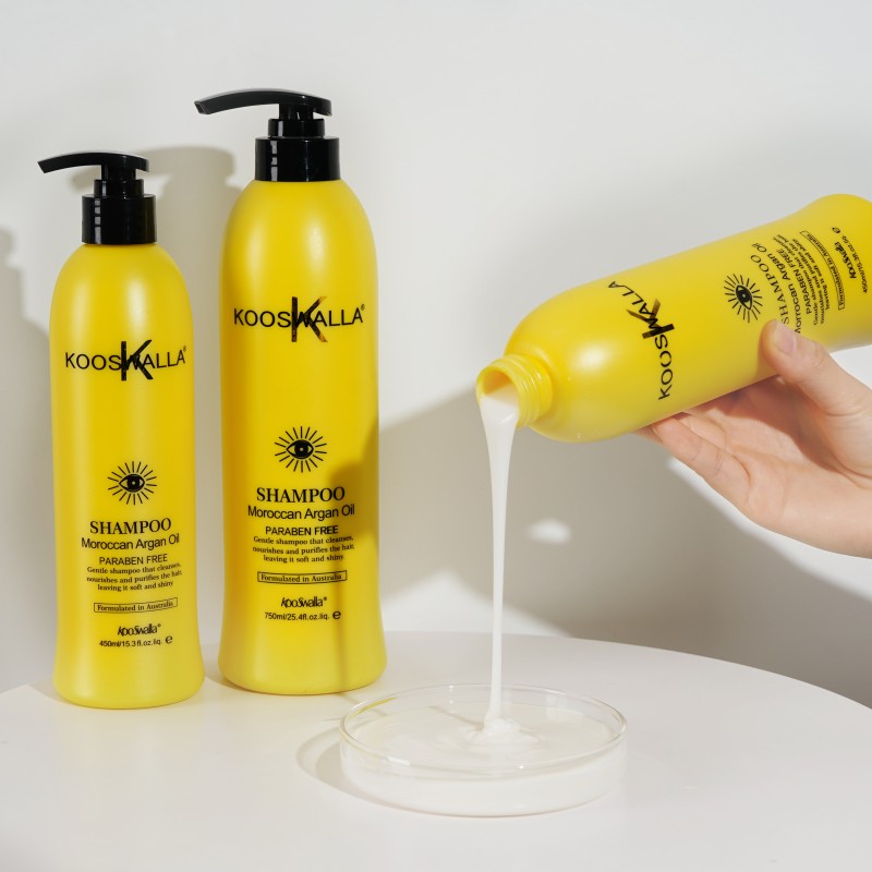 Kooswalla Private Label Sulfate Free Organic Moroccan Argan Oil Nourishing Hair Shampoo and Conditioner Set