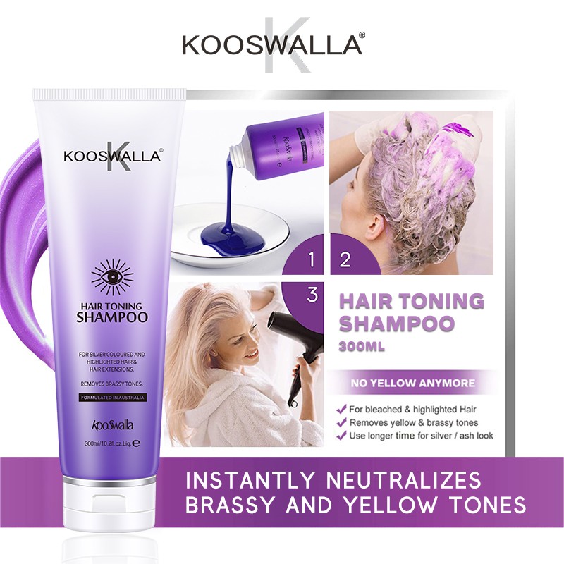 OEM ODM Sulfate Free Remove Yellow Anti Brassy Grey Hair Toning Conditioner Purple Silver Shampoo for Blond Hair