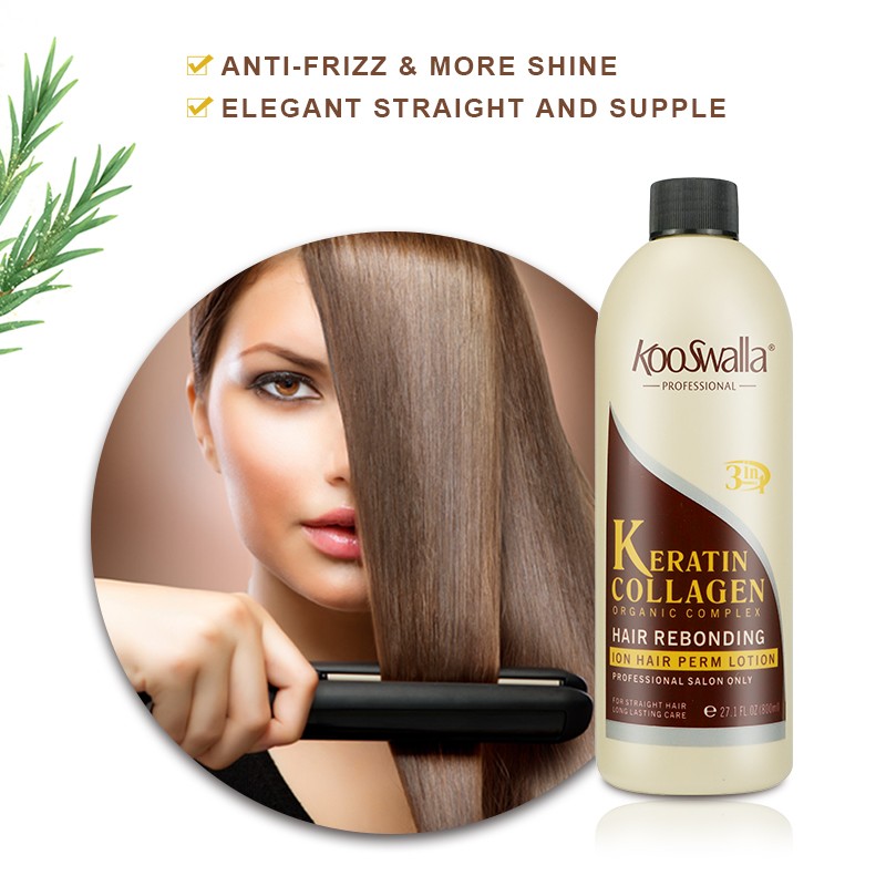 Organic 3-in-1 Rebonding Cream Wholesale Hair Softener with Strong Hold Straightening Smoothing Perm Styling Hurting Hair