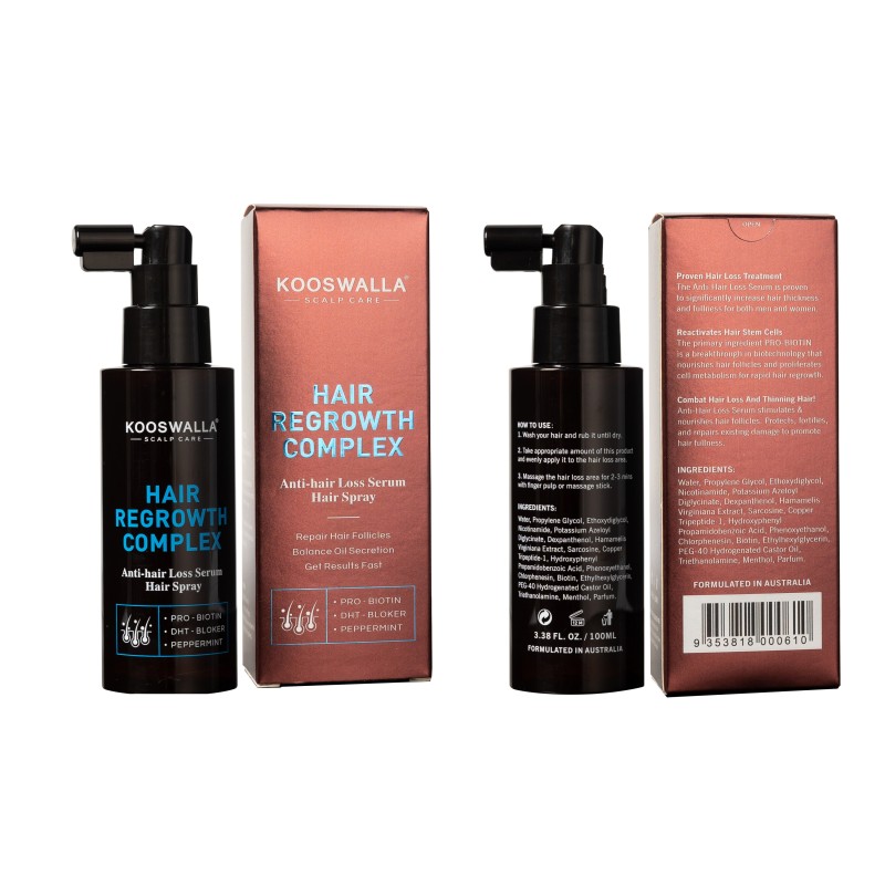 OEM ODM Private Label 100% Herbal Natural Formula Wholesale Anti Hair Loss and Hair Growth Spray