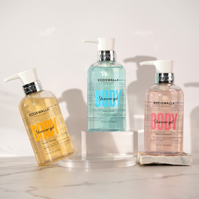 2023 New Design Vegan Orange Shower Gel Whitening Body Wash Healthy Bath Supplies