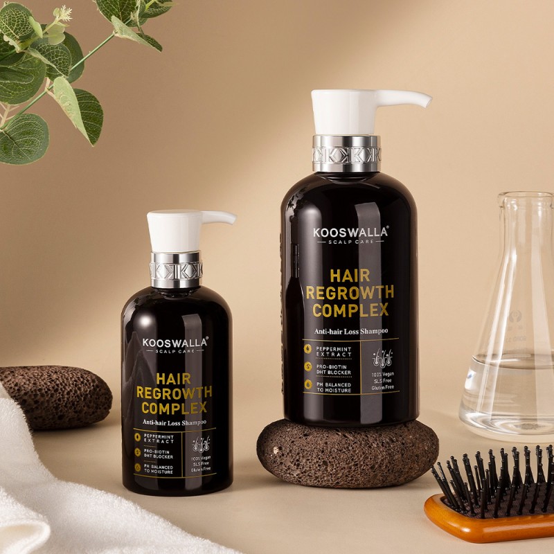 Private Label Organic Sulfate-Free Volumizing Biotin Hair Growth Shampoo Nourishes Scalp and Enhances Volume