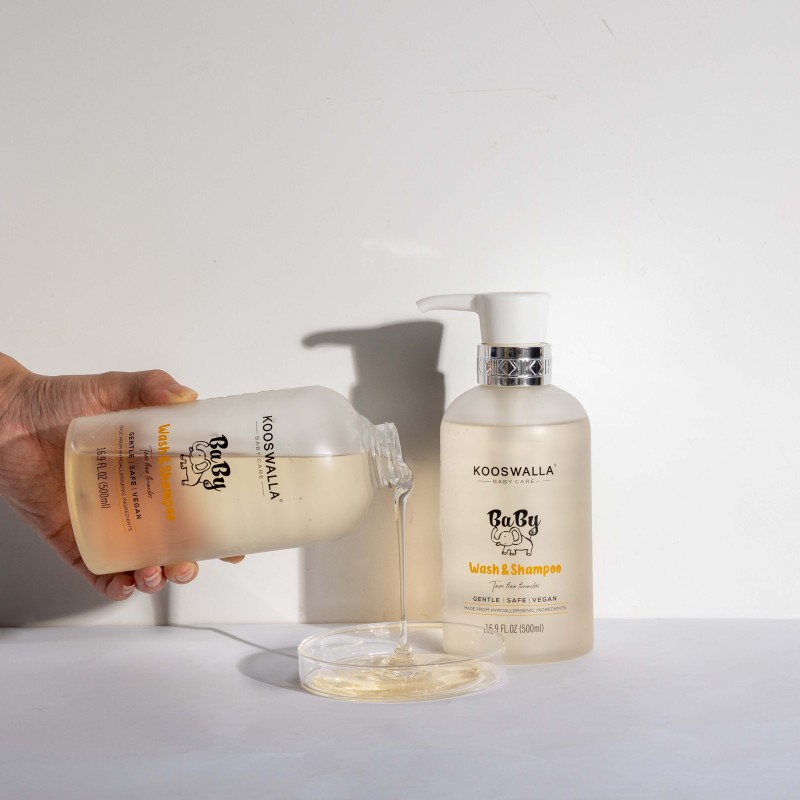 Kooswalla Baby Care Series Baby's 2 In1 Shower Gel Natural Mild Formula Shampoo and Body Wash