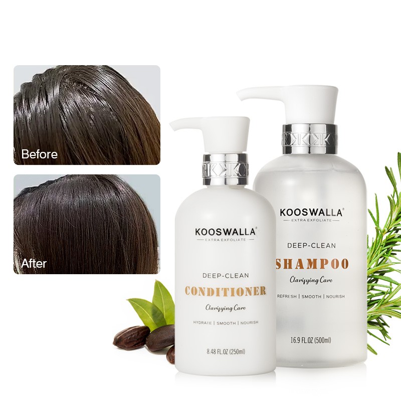 Anti-dandruff Shampoo Set Scalp Balance Care Deep Cleaning Sulfate Free Refreshing Remove Dandruff Shampoo and Conditioner