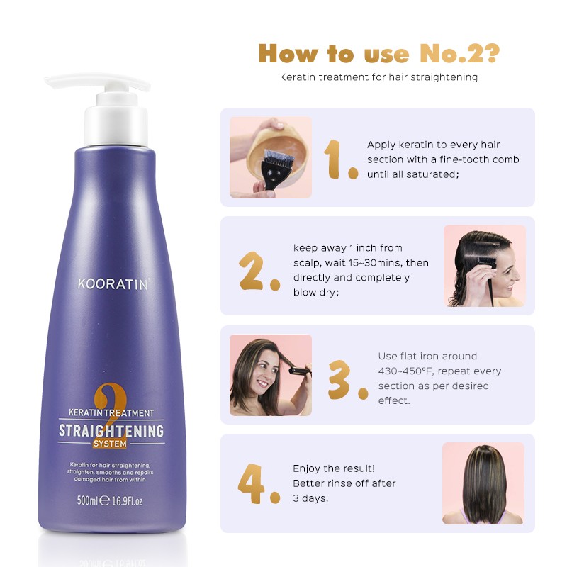 Professional Keratin Hair Straightening Keratin Treatment for Hair Extensions Human