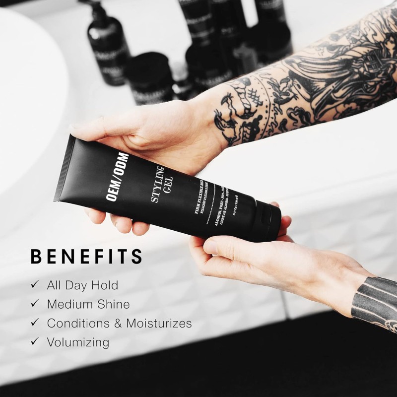 OEM Wholesale Organic 4C Edge Control Hair Gel and Pomade Styling Products for Braids Hair Styling