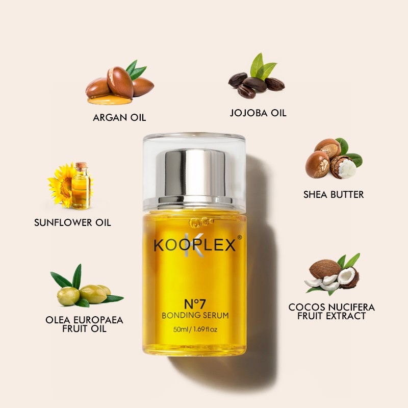 Professional Organic Vegan for Kooplex No.7 Hair Care Bonding Serum Nourishing Hair-Repairing Treatment Oil for Damaged Hair
