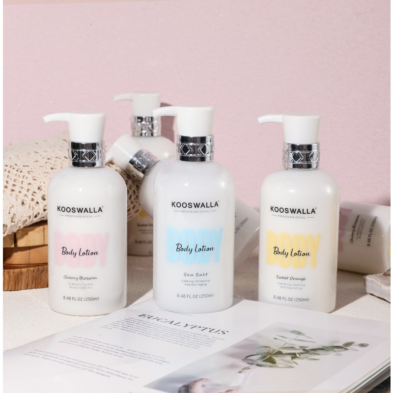 OEM Private Label Natural Moisturizing Fast Absorbing Orange Body Lotion