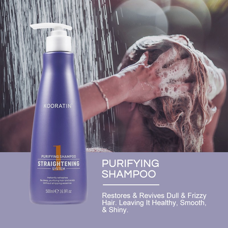 Professional Salon Use Kooratin Keratin Purifying Shampoo Without Formaldehyde