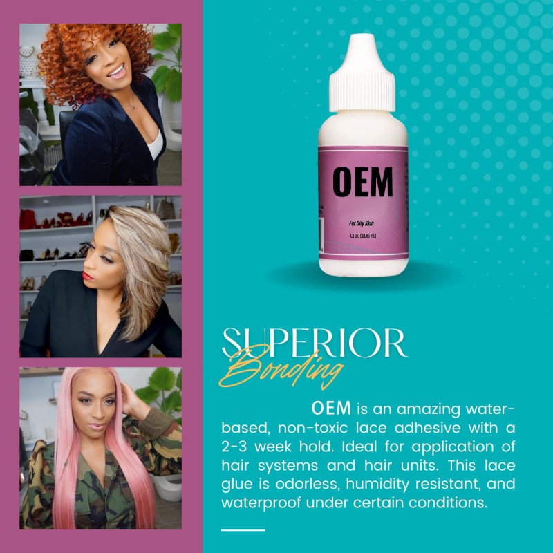 Custom Logo Strong Hold Waterproof Sweat Resistant Lace Wig Glue for Front Installation with Chemical Ingredients for Hair Care