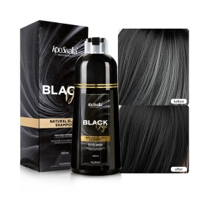 Hot Selling Black Hair Dye Shampoo 3 in 1 Cover Gray and White Hair for Home Use