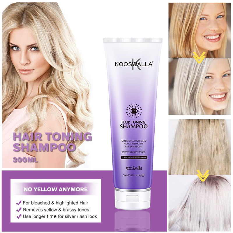 Private Label No Yellow Shampoo Violet Silver Shampoo Salon Quality Purple Shampoo for Blonde Hair