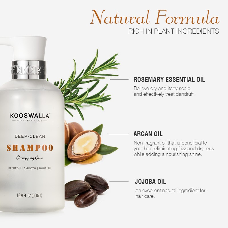 Private Label Wholesale 100% Natural Argan Oil Cleaning Care Scalp Hair Treatment Refreshing Organic Shampoo