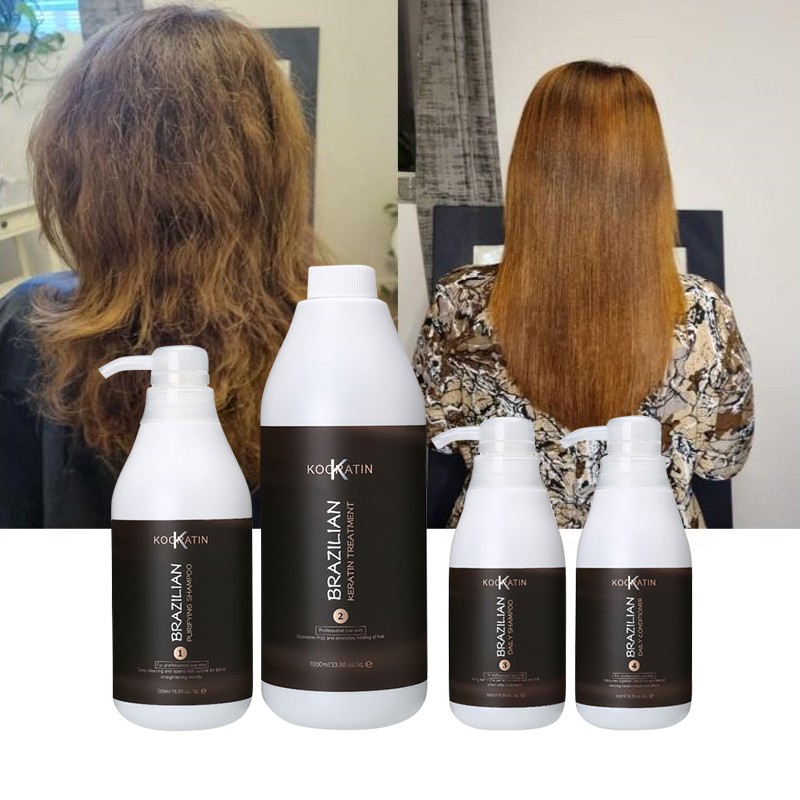 Private Label Professional Eliminates Frizz Hair Protein Keratin Treatment for Damaged Hair