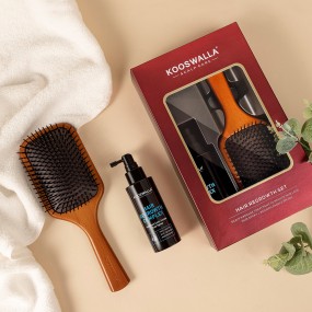 Professional Wooden Hair Massage Brush Comb Custom Logo Detangling Scalp Massager Plastic Handle Fashion Style Home Salon Use