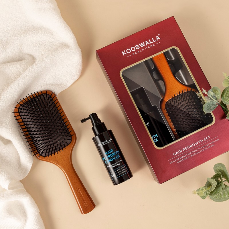 Professional Wooden Hair Massage Brush Comb Custom Logo Detangling Scalp Massager Plastic Handle Fashion Style Home Salon Use