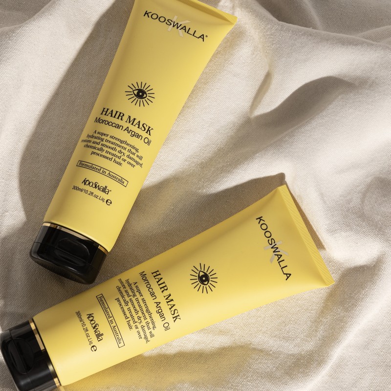 Private Label Natural Organic Kooswalla 300ml Argan Oil Mask Repair Hair for Salon Use