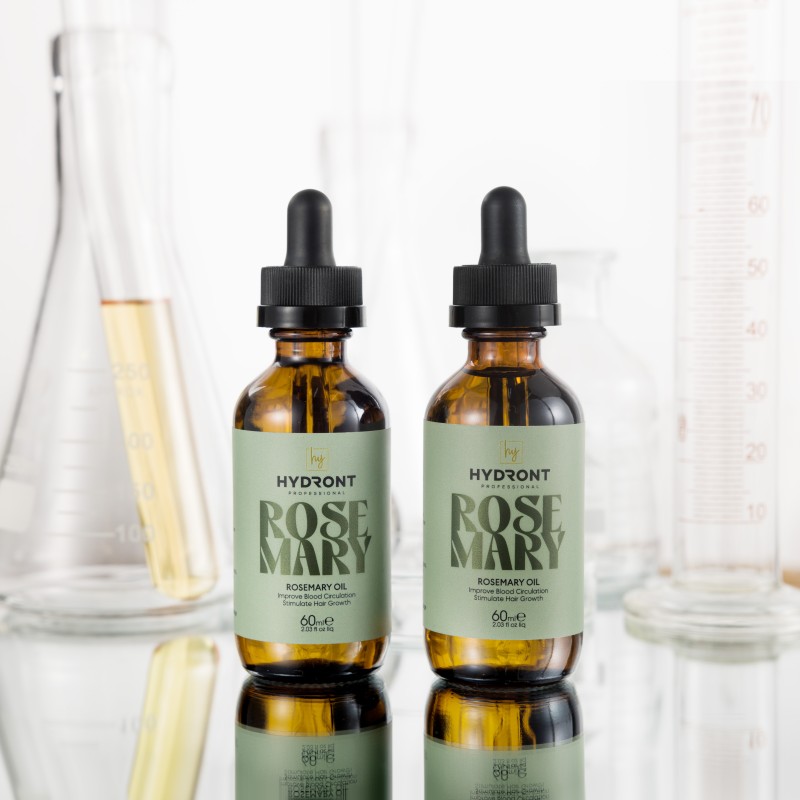 Organic Rosemary Castor Hair Oil Refreshing and Hair-Repairing Private Label Scalp Nourishing Product for Growth
