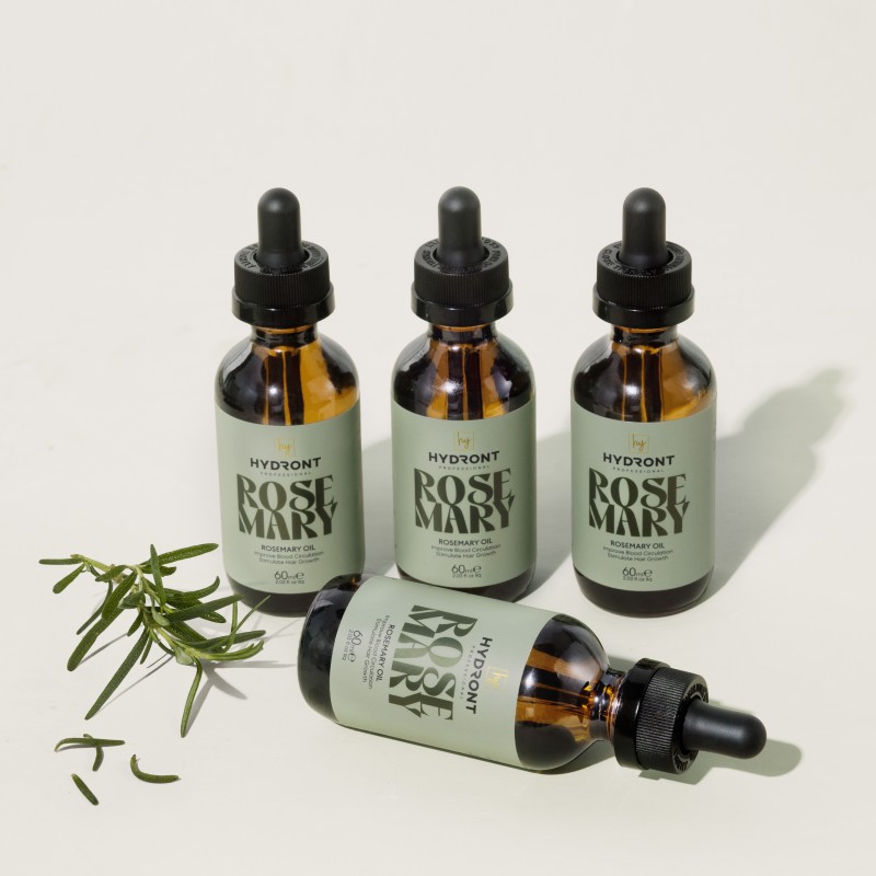 Organic Rosemary Castor Hair Oil Refreshing and Hair-Repairing Private Label Scalp Nourishing Product for Growth