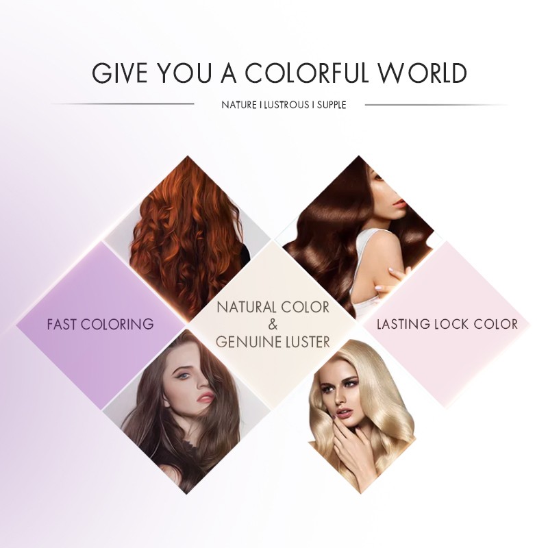 Private Label Kooswalla Organic Semi-Permanent Hair Dye Cream Low Ammonia with Herbal Ingredients Green Powder Long Lasting