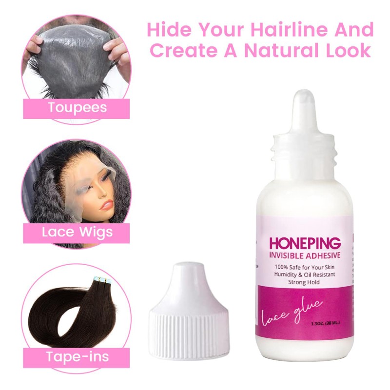 Private Label Strongest Extreme Hold Lace Wig Glue Waterproof and Sweatproof Chemical Based for Lace Frontal Wig