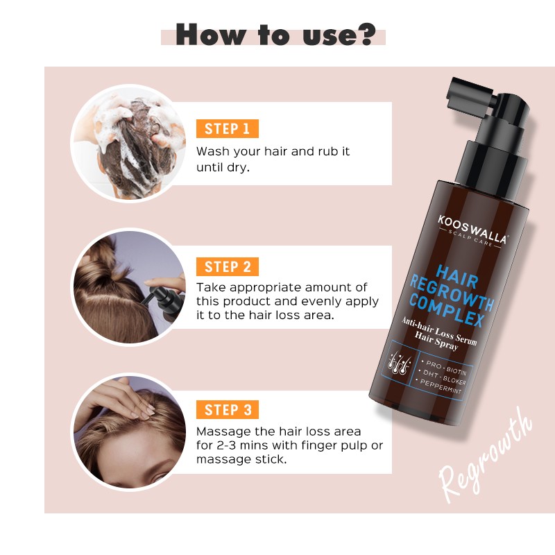 Hot Selling Hair Growth Treatment Anti Hair Loss Spray for Thinning Hair