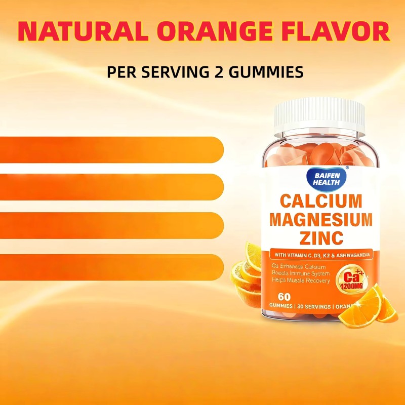 Calcium Magnesium Zinc Gummies Factory - Adult Vitamin D