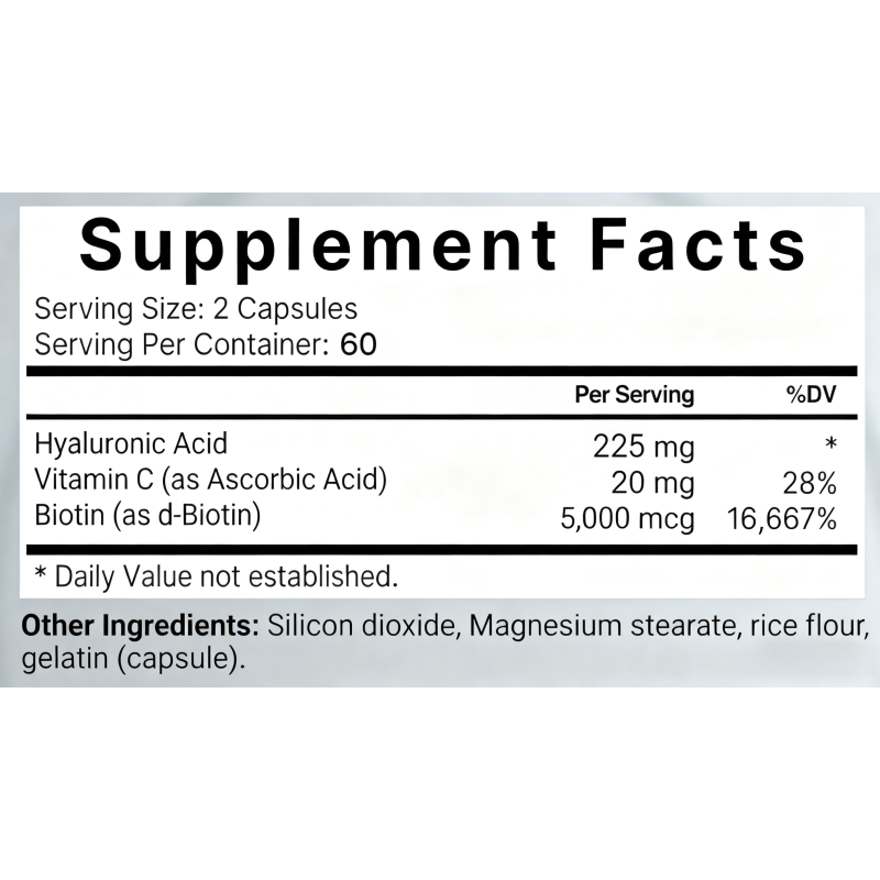 Hyaluronic Acid Capsules Manufacturer - Custom Herbal Supplements