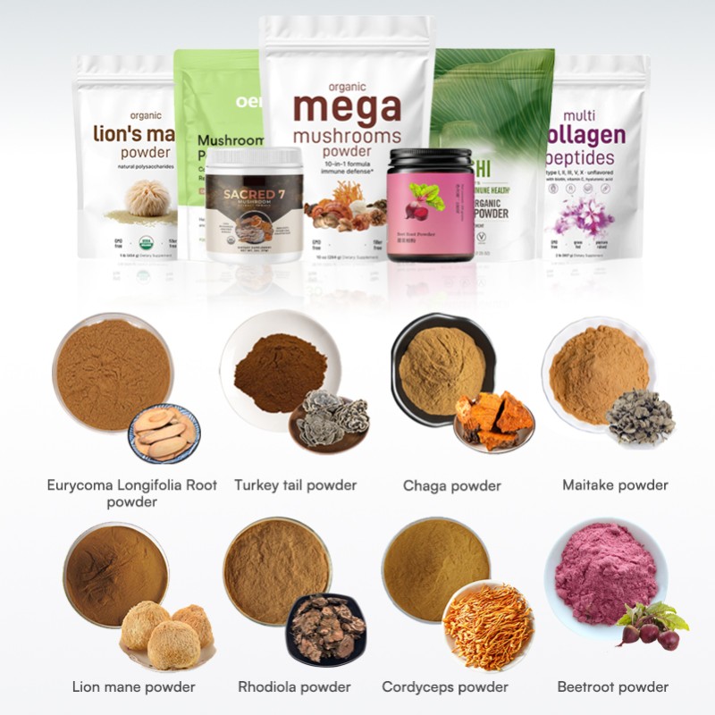 Mushroom Coffee Powder Factory - Instant Blend Private Label