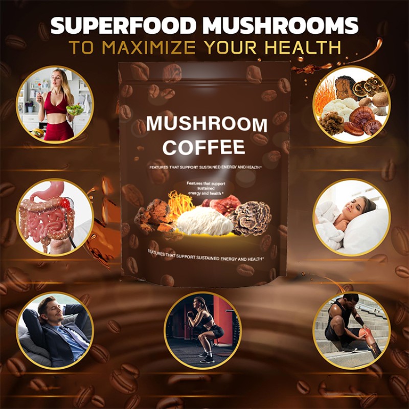 Mushroom Coffee Supplier - 7 in 1 Organic Blend Custom
