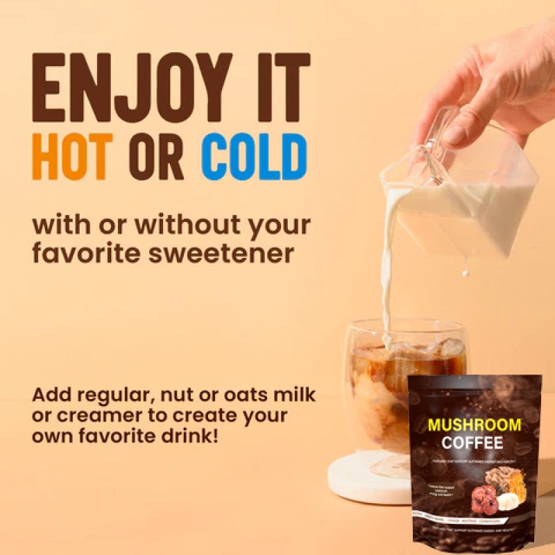 Mushroom Coffee Supplier - 7 in 1 Organic Blend Custom