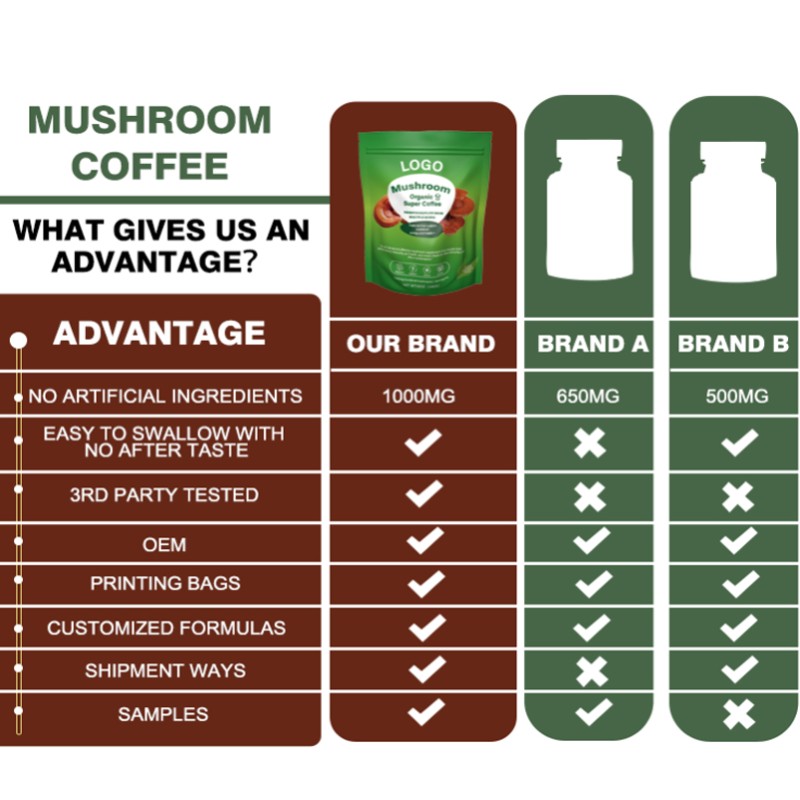 Mushroom Coffee Supplier - Superfood Blend Custom